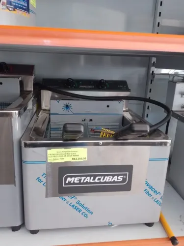 FRITADEIRA ZONA FRIA OLEO ELETRICO FOE-15 MESA 8000W NOVA