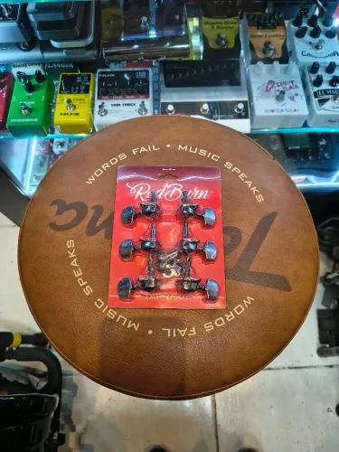 Tarraxa para violão de aço redburn 3+3 semi blindada serve em várias marcas