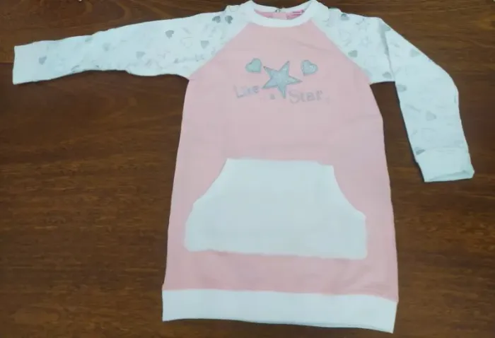 Vestido Infantil Rosa Like A Star Da Sleeping Pill - Tamanho 3 Anos
