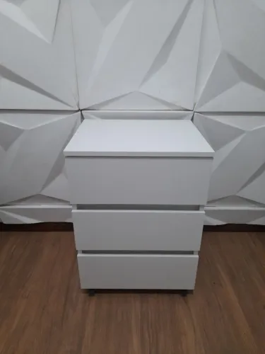 Gaveteiro 3 Gavetas 100% MDF - NOVO