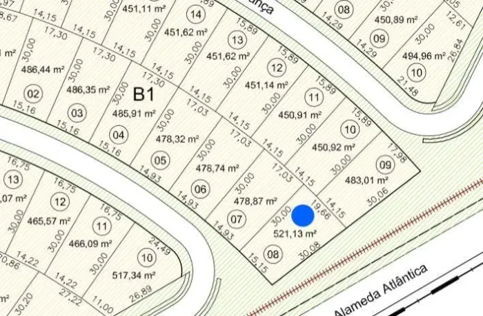 Lote de esquina canto na cidade Alphaville. Ceará Alphaville Ceará um oportunidade