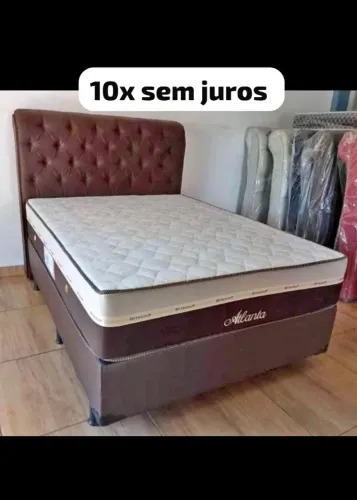 Cama box colchão e base (novo) hoje