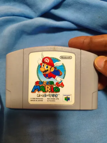 Jogo mario 64 original japonês.