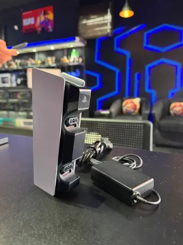 Base Carregadora para Controle PS5 - Carregamento Rápido