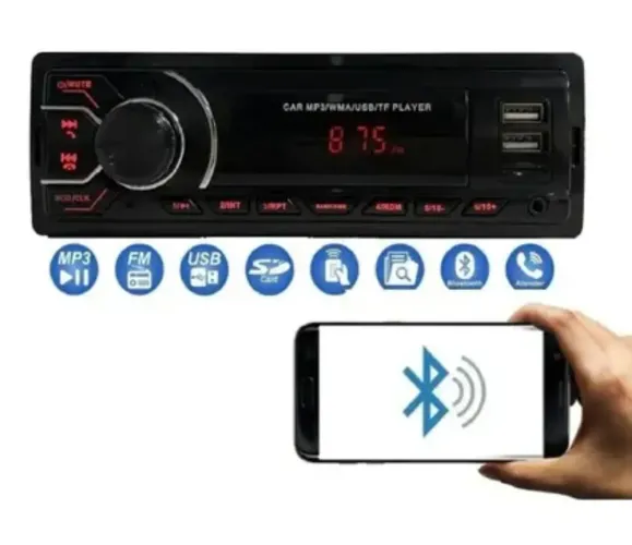 Rádio Bluetooth FM AM SD Alex USB 