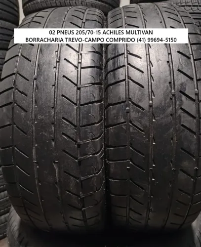 02 pneus 205/70-15 Achilles Multivan 8 lonas por 280,00 o par