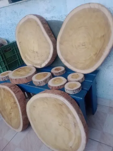 Promoção!Tábua bolacha artesanal  para churrasco ou mesa de centro 149,00