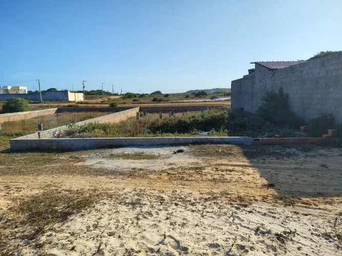 oferta terreno abais com alicerce da casa pronto