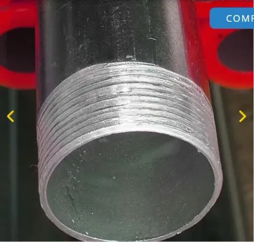 Tubo de Aço Galvanizado a Fogo 1/2" (21,30 x 2,25 mm x 6 Mts)