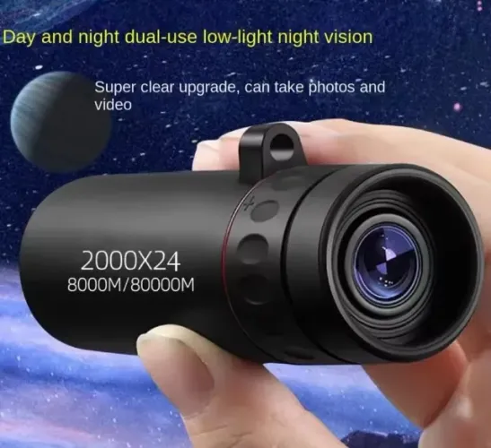 Telescópio monocular hd 2000x24 portátil promoção últimas unid