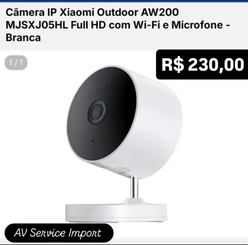 Câmera IP xiaomi AW200 - AV Service Import 