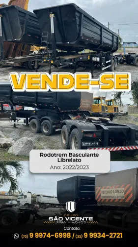 SEMIRREBOQUE BASCULANTE LIBRELATO 2022/2023 - EXCELENTE ESTADO