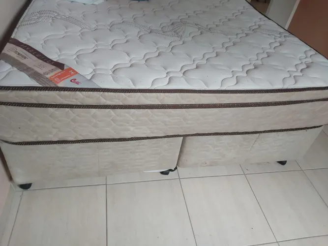 colchão + cama queen Castor