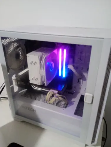 PC Gamer Branco RGB / RX 5700 XT + Ryzen 5600G + 32GB RAM + 1TB SSD NVME + B550M ASUS WIFI