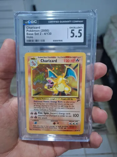 Carta Graduada Charizard Base Set 2