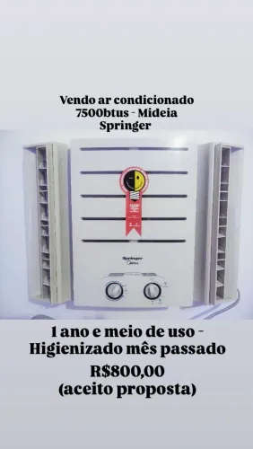 Vendo ar condicionado 7500btus