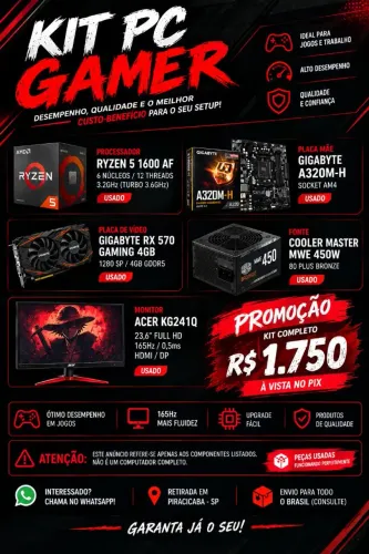 Kit Upgrade para PC Gamer