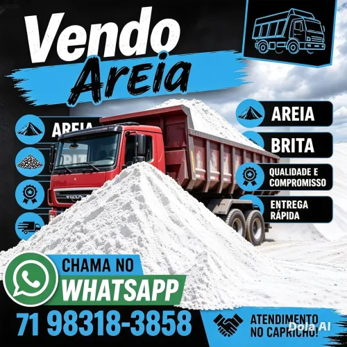 Caçamba Areia e Brita Chama 