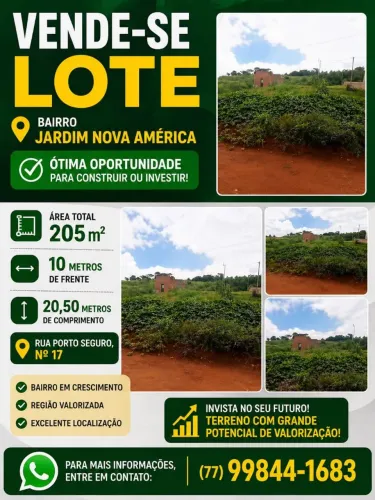 Lote em Barreiras, jardim nova América ||.