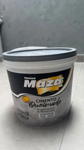Balde cimento queimado 23 kg