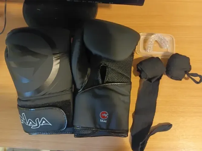 Kit NAJA Luva 16OZ, Atadura e Bocal