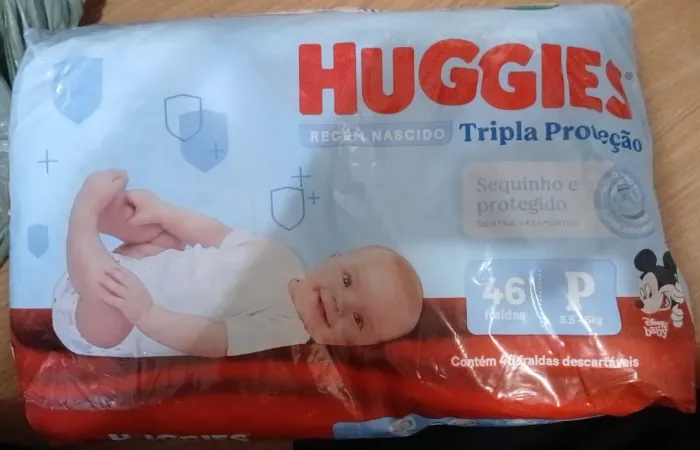 Fralda Huggies P 45 unidades