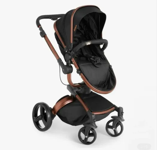 Carrinho De Bebê Galzerano Dzieco Vulkan Preto/Cobre até 15 kg