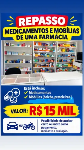 Repasso de inténs de farmácia