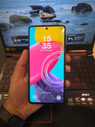 Samsung M53 5G com 128GB , 120Hz , 8GB RAM , zero zero . Entrego