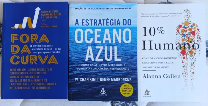 Livros oceano azul, fora da curva, 10% humano