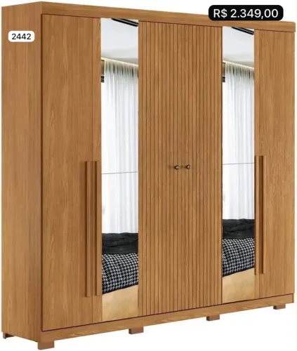 Guarda roupa de 6 portas