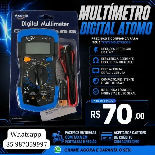 MULTÍMETRO DIGITAL ATOMO