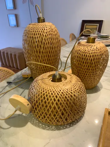 Pendentes em palha