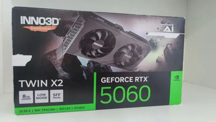Placa de Vídeo INNO3D GeForce RTX 5060 Twin X2 8GB GDDR7 - Apenas 3 Meses de Uso