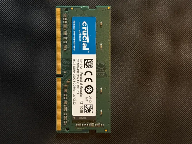 Memória RAM Crucial 16GB DDR4 3200MHz para Notebook