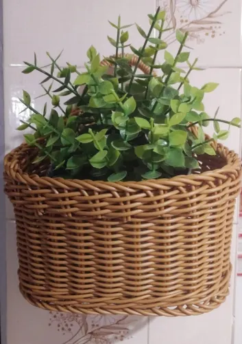 Cesta Decorativa Organizadora Cestinha Com Alça Nova