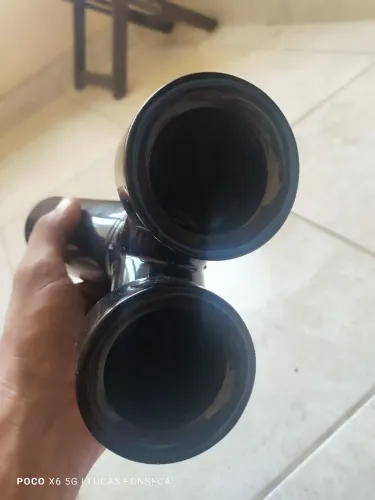 PONTEIRA DUPLA PARA ESCAPAMENTO EM AÇO INOX PARA VÁRIOS MODELOS CHEVROLET NOVO NO PLASTICO