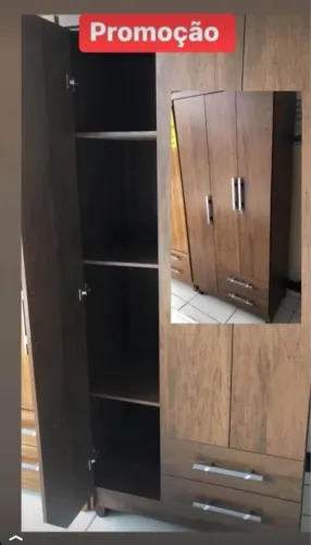 Guarda-roupa solteiro novo na caixa faz entrega grátis