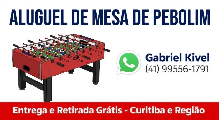 Aluguel mesa de Pebolim