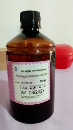Óleo de Abacate e Amêndoas doce vegetal puro para cabelo e pele