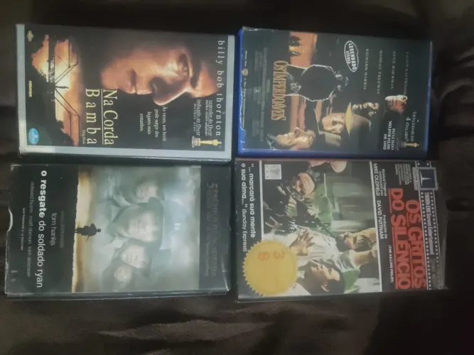 Lote 4 fitas VHS originais filmes clássicos