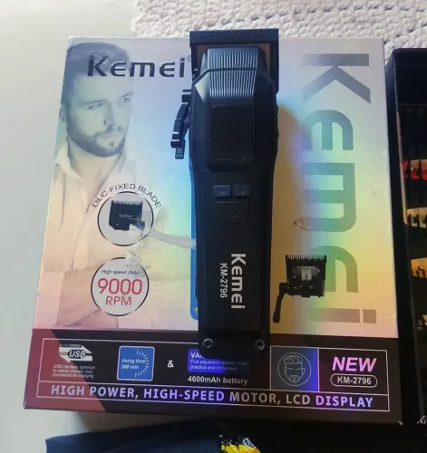 Máquina de cortar cabelo Kemei profissional