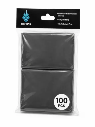 Protetores Para Cartas Tcg Fire Lion 100 unidades (NOVO LACRADO) 66x91mm