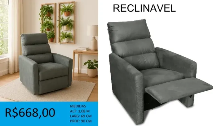 POLTRONA - DISPONIVEL PRONTA ENTREGA 
