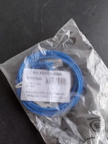 Patch Cord Fisaflex Cat5e Furakawa Rj/110idc 1p 1,5m Azul - Novo
