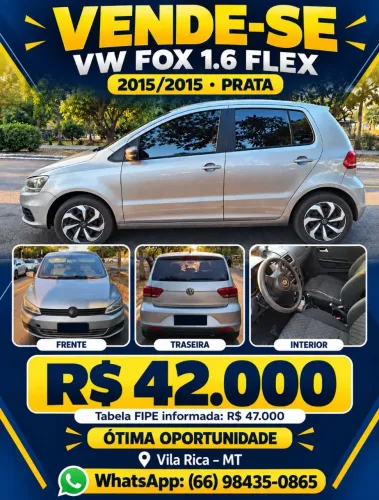Volkswagen Fox Trendline 1.6 Flex 8V 5P 2015