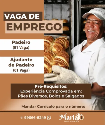 Contratando padeiro 