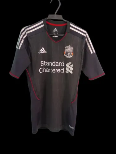 camisa liverpool away/visitante 2011/2012 techfit