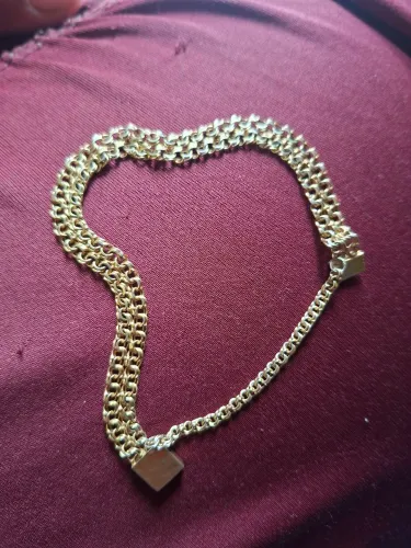 VENDO pulseira de prata banhada a ouro