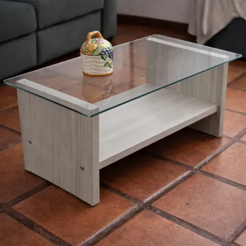 Mesa de Centro Sala Tampo vidro